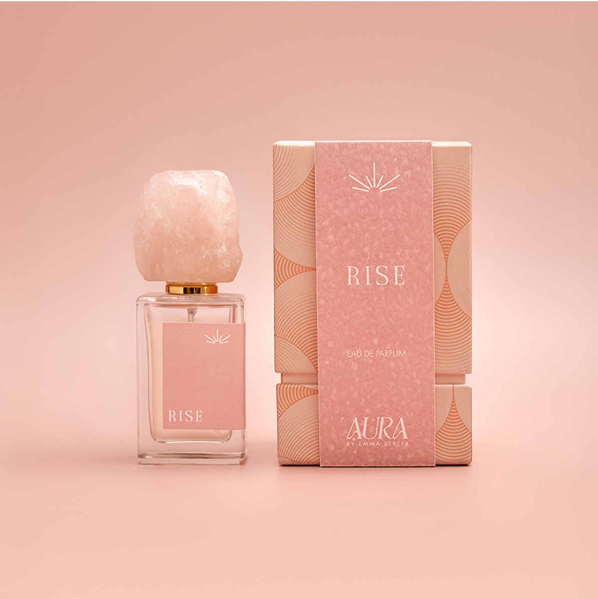 RISE eau de parfum, solar floral fragrance by AURA